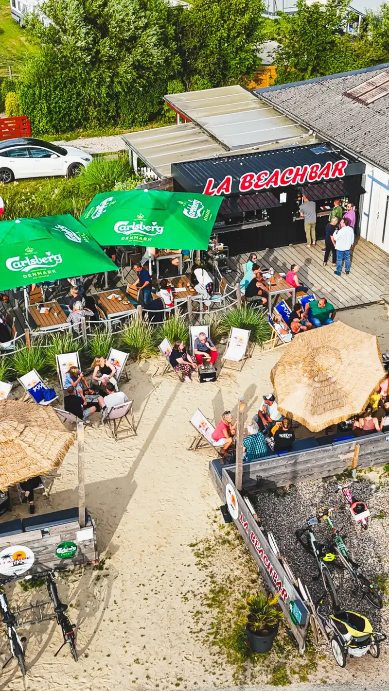 LA Beach Bar von oben — Strand und Förde in Langballigau